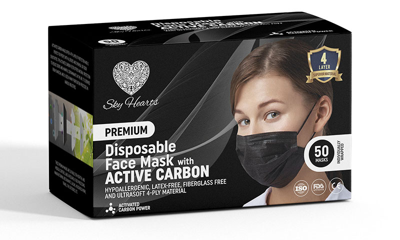 disposable carbon mask
